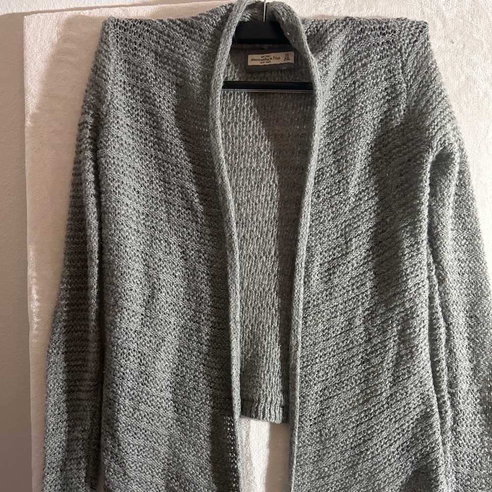 ABERCROMBIE & FITCH| Gray Cardigan| Size XS